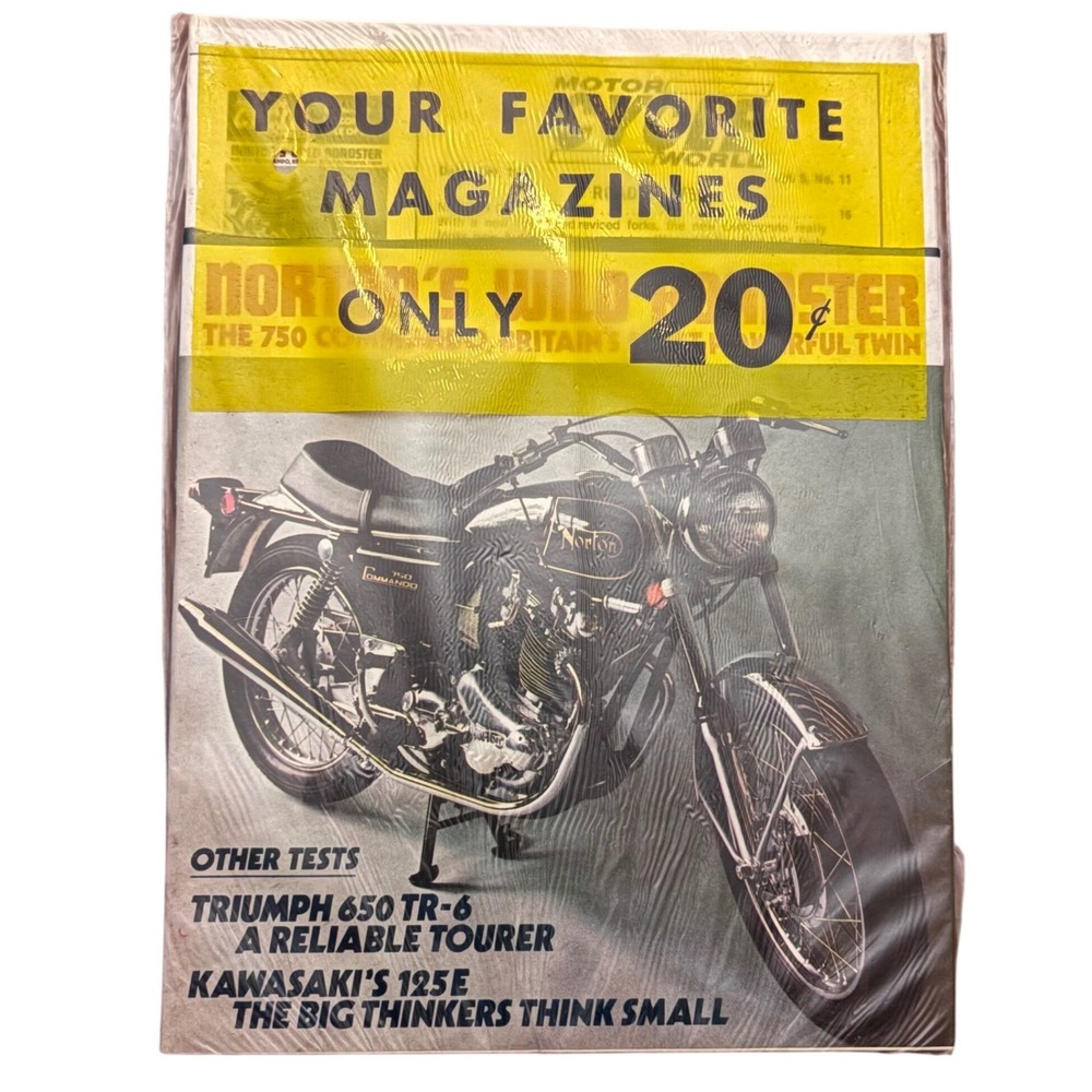 Vintage Cycle World Magazine December 1971 Norton‎ 750 Commando Triumph 650 TR-6